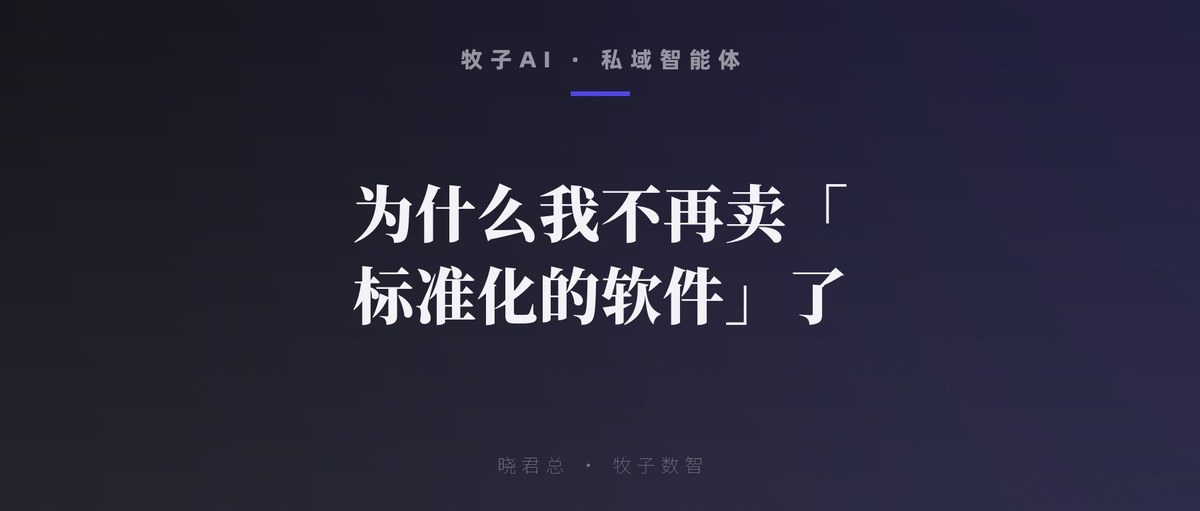 为什么我不再卖「标准化的软件」了